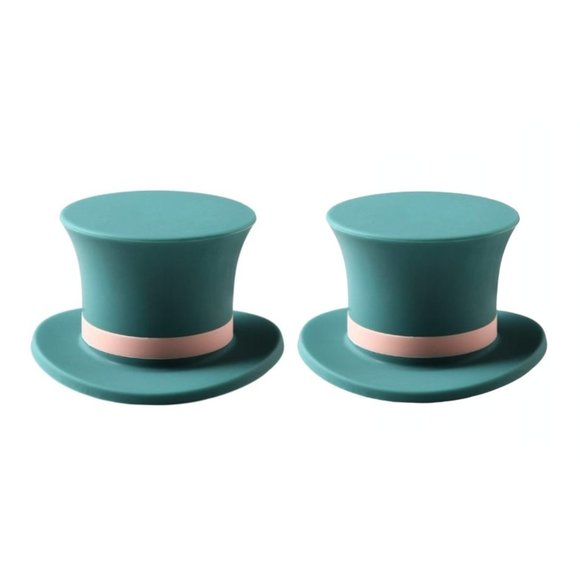 Wine Stopper Green Magic Top Hat 2 Pack - Picture 1 of 5